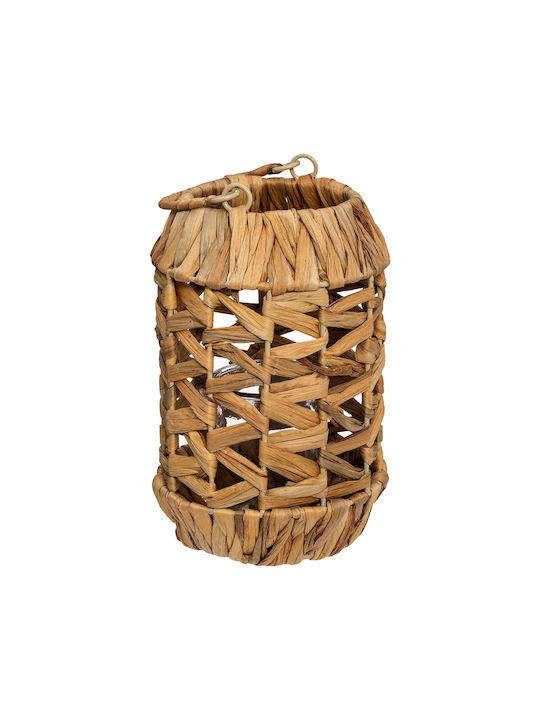 Spitishop Wicker Lantern Beige 16x16x25cm