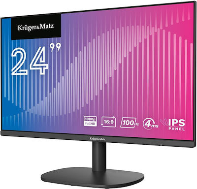 Kruger & Matz KM0198-M24 IPS Monitor 24" FHD 1920x1200 με Χρόνο Απόκρισης 4ms GTG