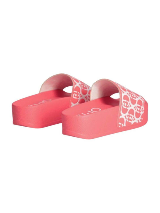 Liu Jo Frauen Flip Flops mit Plattform in Lila Farbe