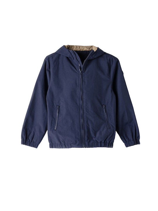 Hashtag Kids Casual Jacket Windproof with Hood Blue