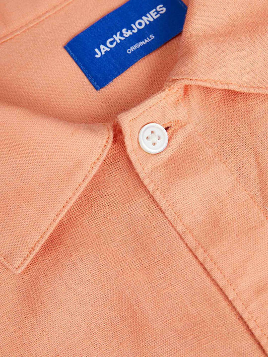 Jack & Jones Cămașă Bărbătească Cu mânecă scurtă In Negru