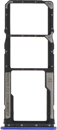 Slot Card Sim Violet pentru Xiaomi Redmi Note 9 5G Redmi Note 9 5G Dual Card Version