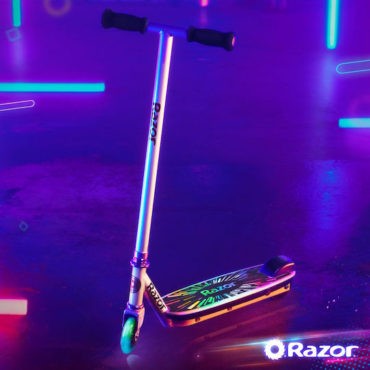 Razor Color Rave Trotinetă Electrică Pentru Copii Cu Viteză Maximă De 12km/h Și Autonomie De 6km În Culoare Argintie