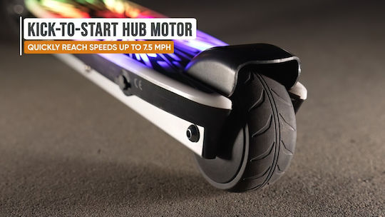 Razor Color Rave Trotinetă Electrică Pentru Copii Cu Viteză Maximă De 12km/h Și Autonomie De 6km În Culoare Argintie