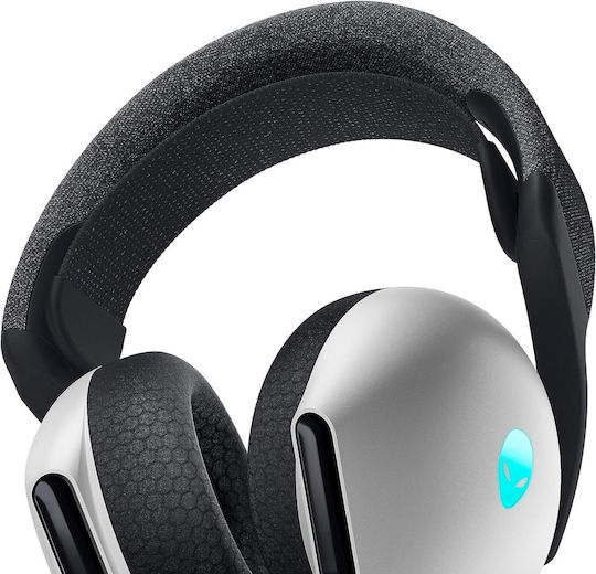 Dell Alienware AW720H Ασύρματο Over Ear Gaming Headset με σύνδεση USB Lunar Light for PC