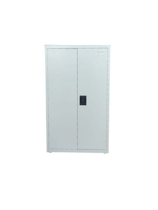 Dulap Metalic Dublu Ușă Galvanizat cu Posibilitate de Închidere Fără Picioare 70x70x130cm