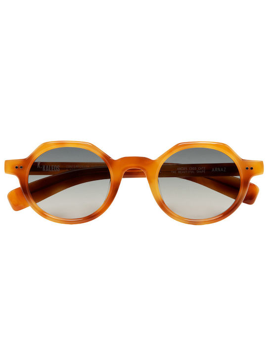 Kaleos Sonnenbrillen mit Orange Schildkröte Rahmen und Gray Linse ARNAZ 3