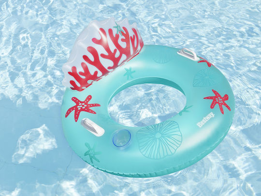 Bestway Blue Inflatable Wheel Backrest Coral Reef 107cm 43730