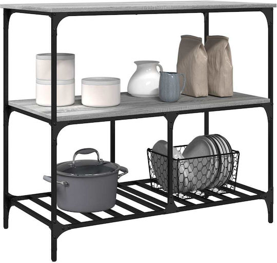 vidaXL Commercial Kitchen Food Cart H95xW100xD50cm