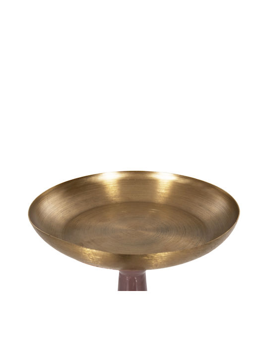HomeMarkt Guntur Candle Holder Metal in Gold Color 20.5x20.5x68cm 1pcs