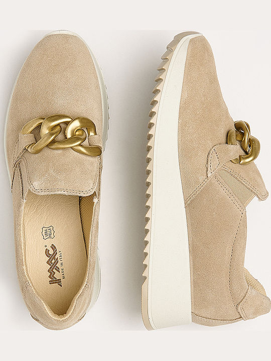 Leder Damen Loafers AVORIO