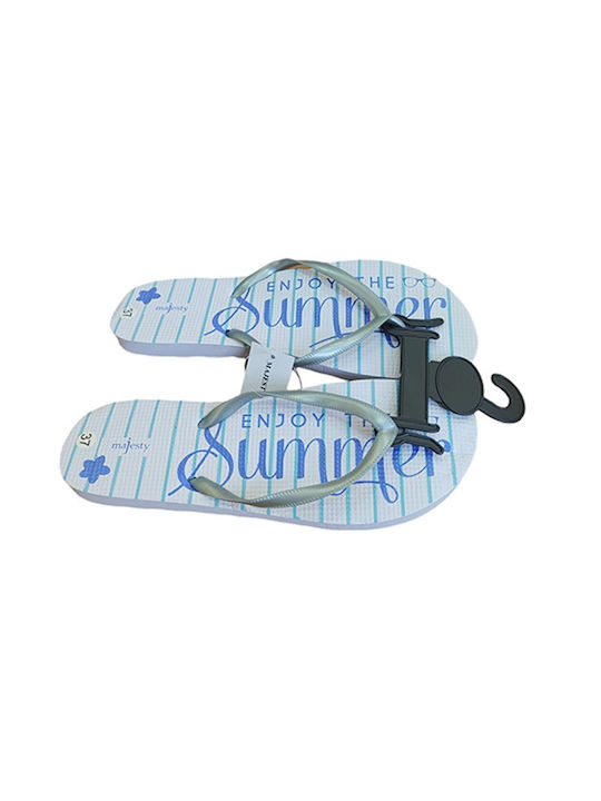 Majesty Frauen Flip Flops in Weiß Farbe