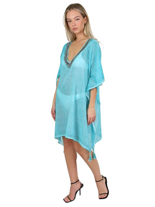 Aquablue Women's Caftan Beachwear Sky Blue