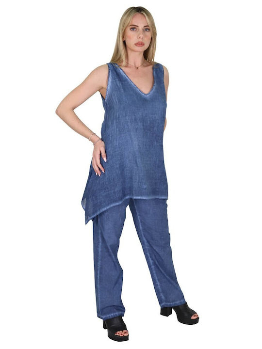 Aquablue Damen Top Strand Blue