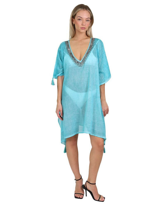 Aquablue Women's Caftan Beachwear Sky Blue