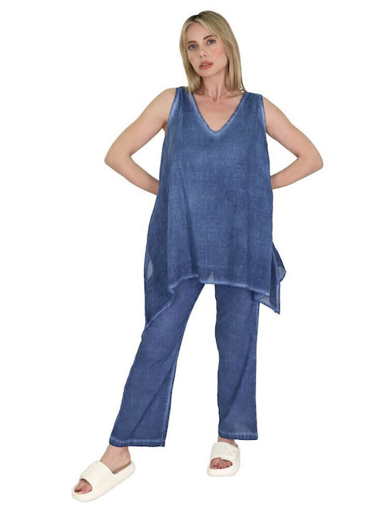 Aquablue Damen Top Strand Blue