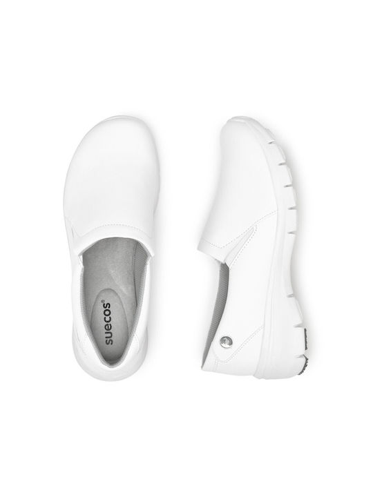 Suecos Anatomic Slip-on-uri pentru femei Alb