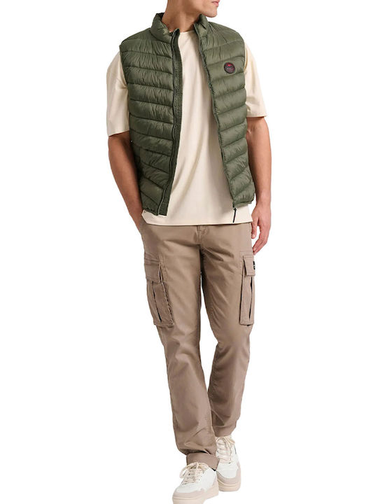 Sleeveless Jacket Olive