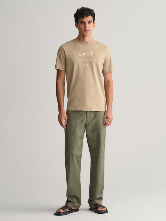 Gant Men's Short Sleeve T-shirt GRI