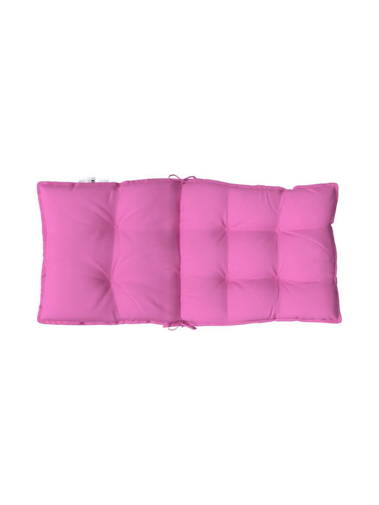 vidaXL Wasserdichtes Gartenstuhlkissen Mit Rückenlehne Rosa 4Stück 50x100cm