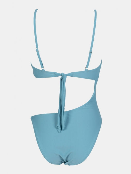 Light Blue One Piece Swimsuit