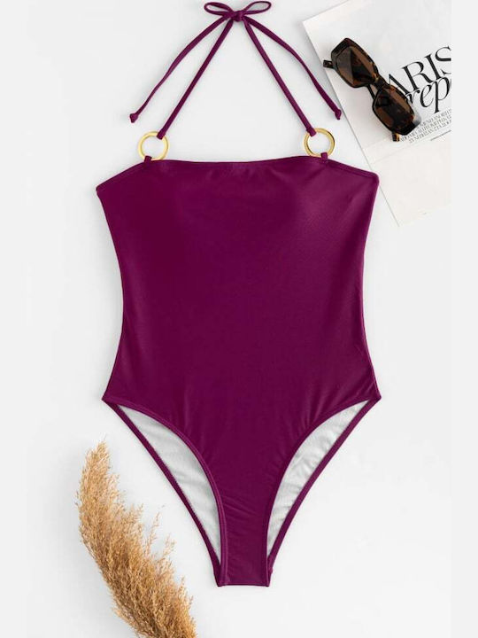 Badeanzug Magenta