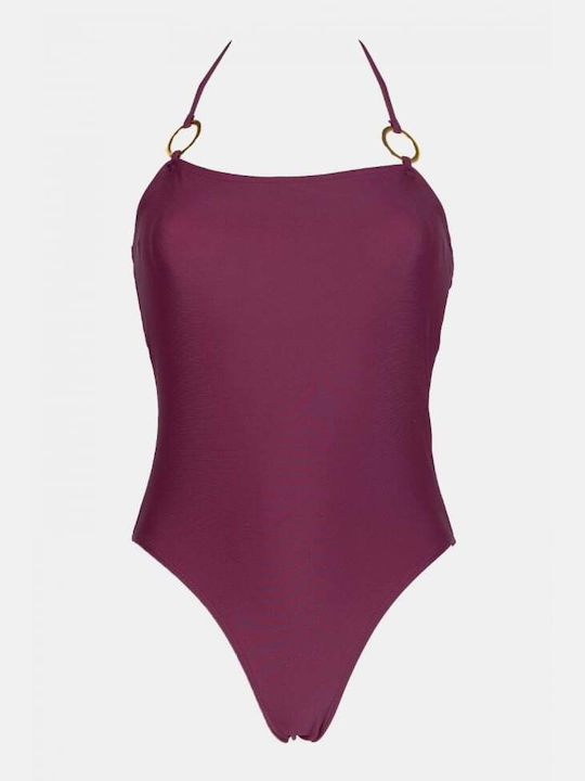 Badeanzug Magenta