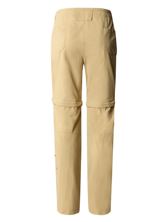 The North Face Exploration Convertible Pant Women's Hiking Long Trousers Khaki