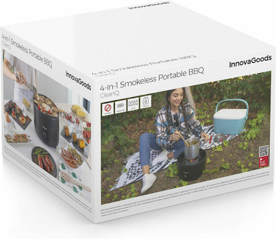 InnovaGoods Portable Charcoal Grill 28.5cmx28.5cm