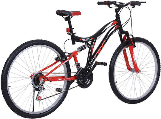 Umit Tec Master 26" Schwarz Mountainbike mit 21 Gängen