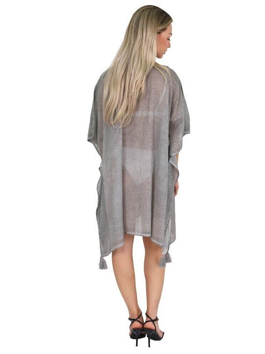 Aquablue Feminin Caftan de Plajă Gri