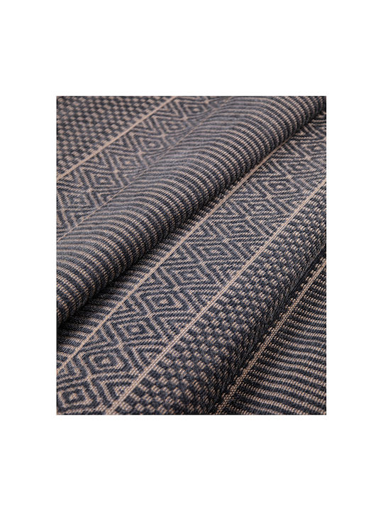 Rug Rectangular Summer from Jute with Fringes Anthracite