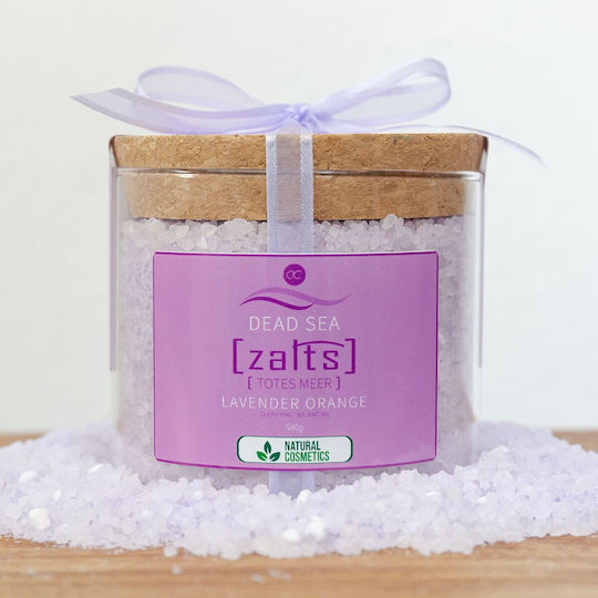 Totes Meer Salze Totes Meer Salze Lavendel Orange Parfüm Vase 540g Accentra