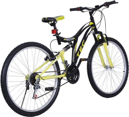 TEC Master 24" Μαύρο/Κίτρινο Mountain Bike με Ταχύτητες