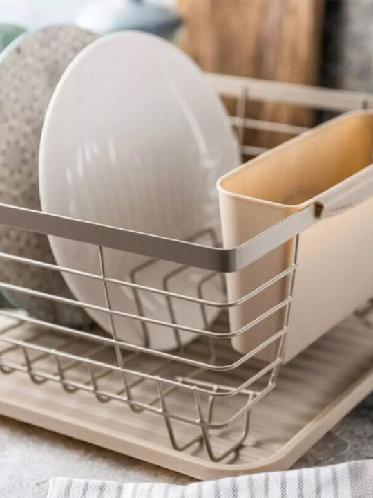 KING Hoff Metallic Beige Sink Strainer 36.3x30.2x14.5cm