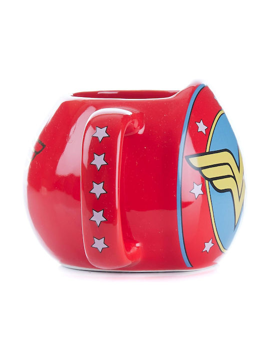 Mug Ceramic with Lid Red 500ml