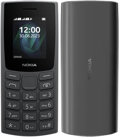 Nokia 105 (2023) Dual SIM Κινητό με Κουμπιά (Ελληνικό Μενού) Charcoal