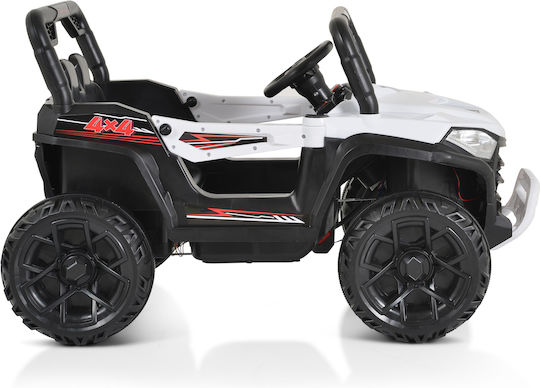 Bo Fast Buggy Two Seater with Remote Control 12 Volt White for 3+ Years