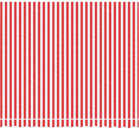 vidaXL Markisenstoff Rot mit PU-Beschichtung 2.5x3m