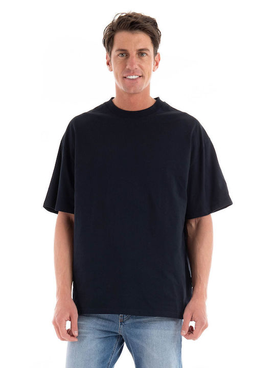 Gianni Lupo Herren T-Shirt Kurzarm Dark Blue