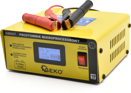 Geko Car and Motorcycle Battery Charger 12V