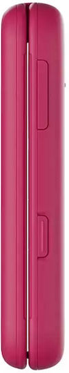 Nokia 2660 Flip Dual SIM (48/128MB) Κινητό με Κουμπιά (Ελληνικό Μενού) Ροζ