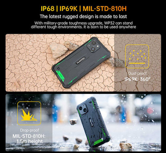 Oukitel WP32 Dual SIM (4/128GB) Ανθεκτικό Smartphone Μαύρο