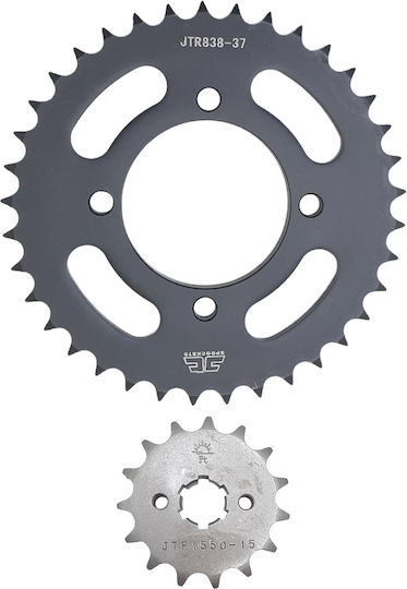 JT Sprockets Chain & Sprocket Kit (15-37-428HDR) for Yamaha Crypton 105