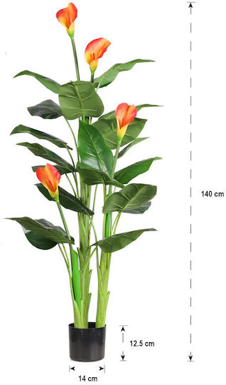 Plantă Artificială în Ghiveci Calla Green 160cm Home & Camp