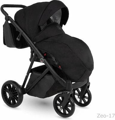 Camarelo Zeo Adjustable 3 in 1 Baby Stroller Suitable for Newborn Black