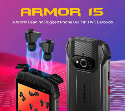 Ulefone Armor 15 Dual SIM (6/128GB) Ανθεκτικό Smartphone Μαύρο