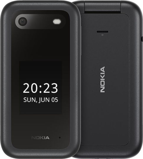 Nokia 2660 Flip Dual SIM Mobile with Buttons (English Menu) Black