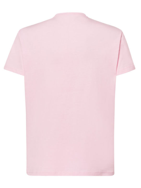 JHK Men's Pink 100% Cotton T-Shirt TSRA150