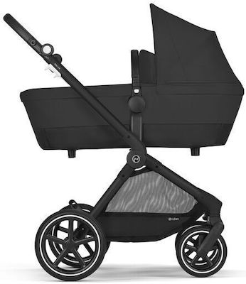 Cybex Lux Adjustable 2 in 1 Baby Stroller Suitable for Newborn Moon Black